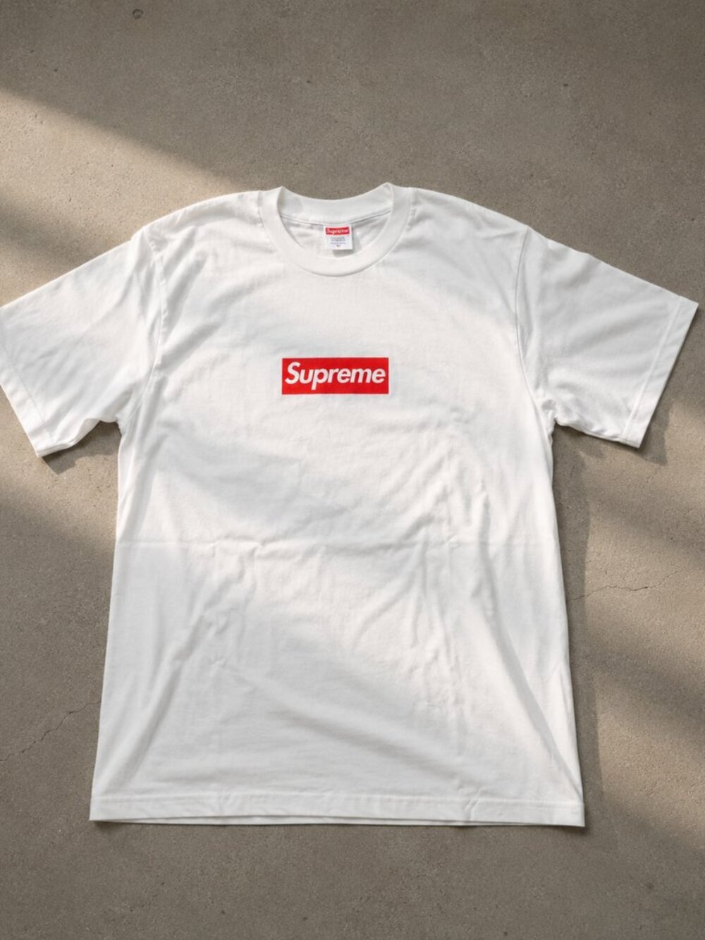 West Hollywood Box Logo T-Shirt White Size Medium New